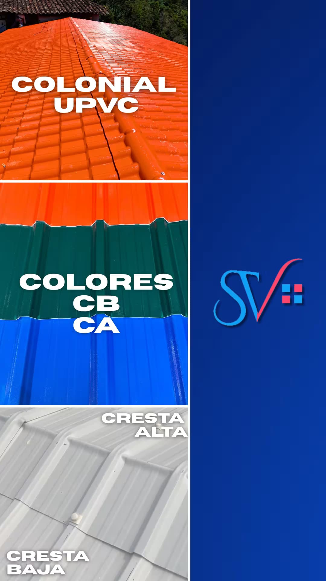 banner principal de sv tejas y acrilicos internacional con la frase: 'Todo en un solo lugar'