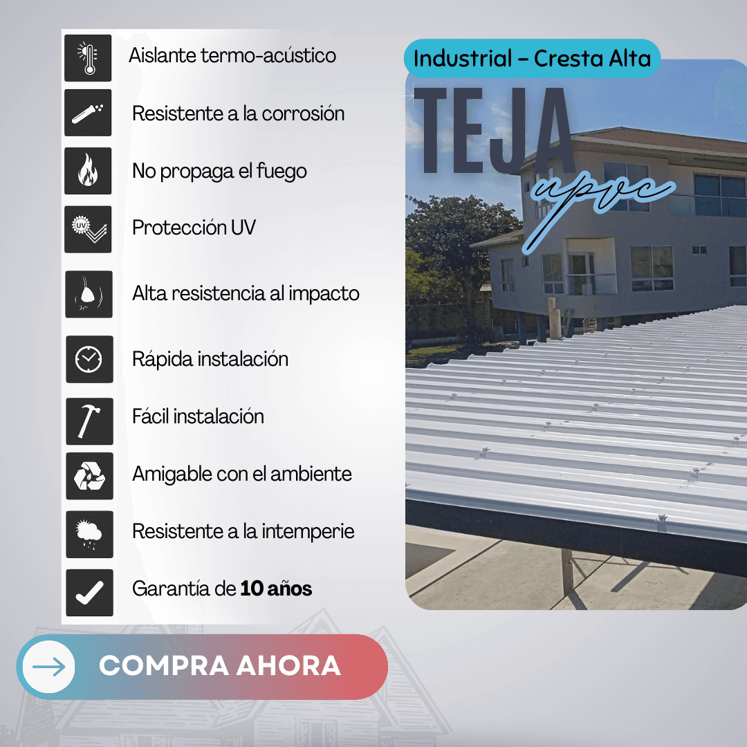 2 Teja Industrial Upvc Termoacústica - Imagen 5