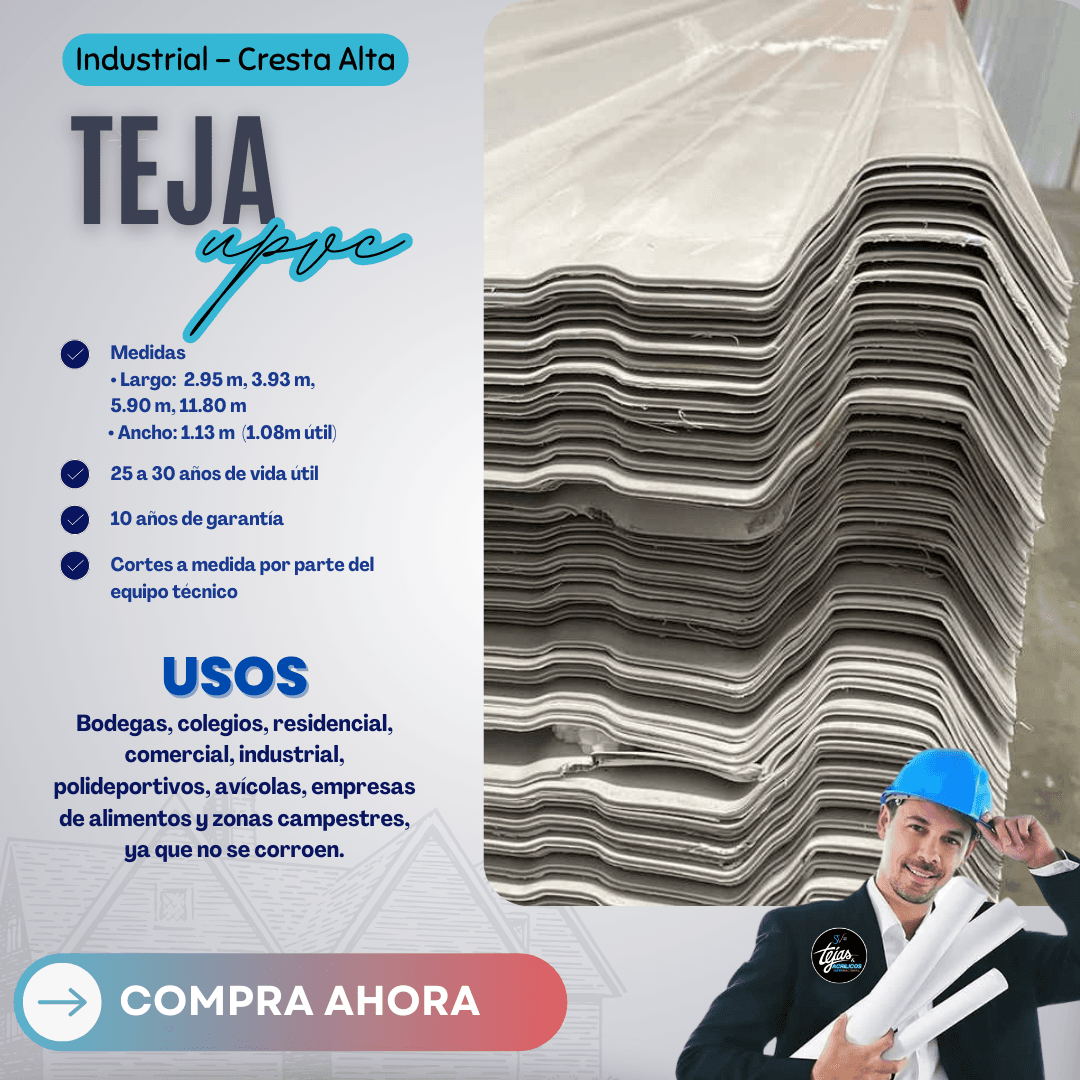 2 Teja Industrial Upvc Termoacústica - Imagen 4