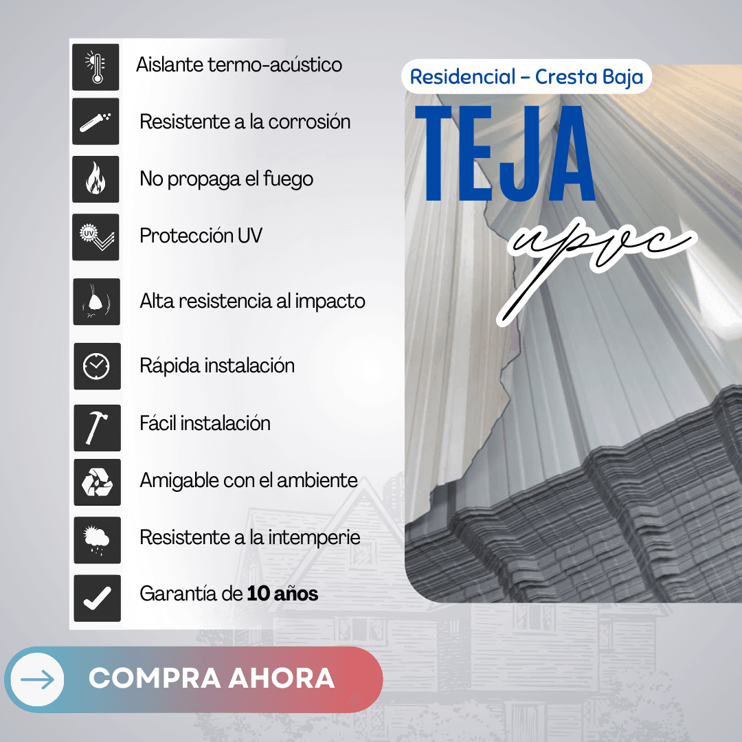 4 Teja Residencial Upvc Termoacústica - Imagen 5