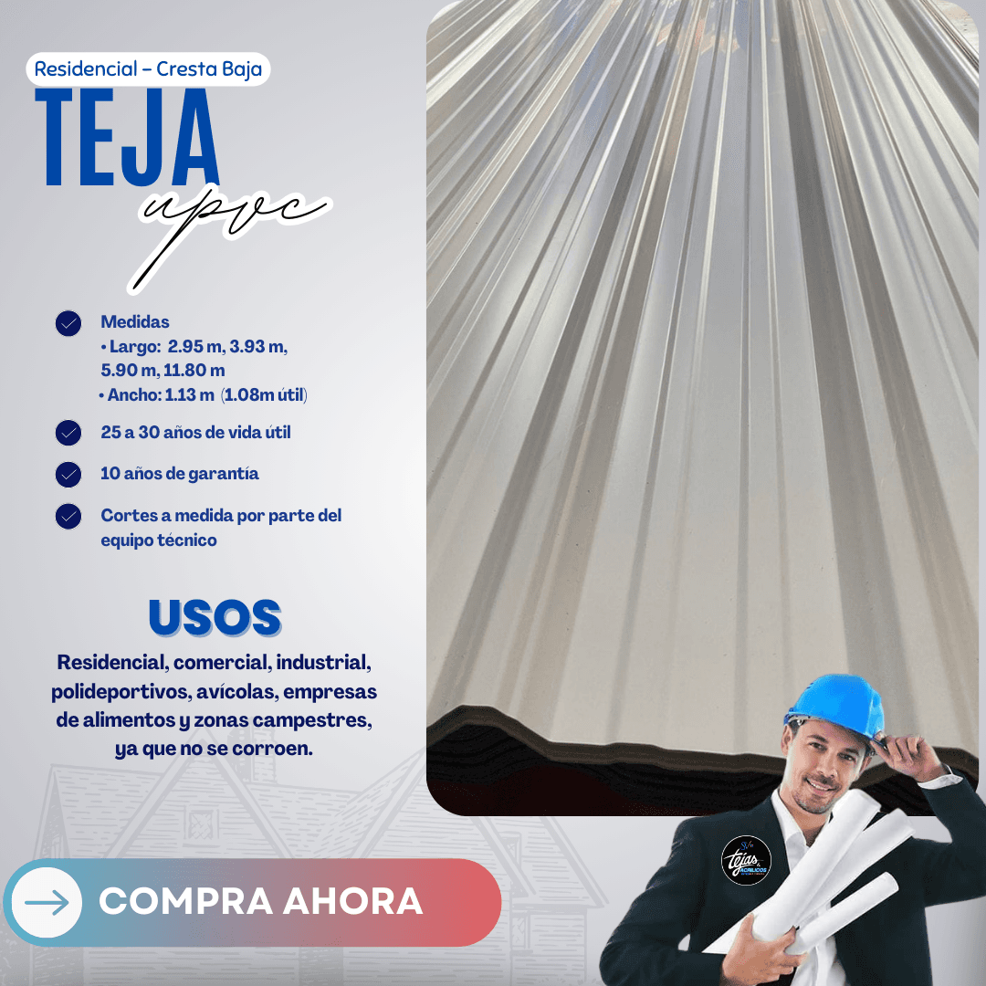 4 Teja Residencial Upvc Termoacústica - Imagen 4