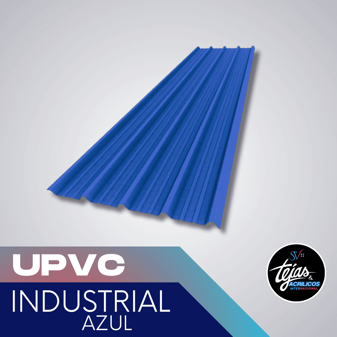 3 Teja Industrial Azul Upvc Termoacústica