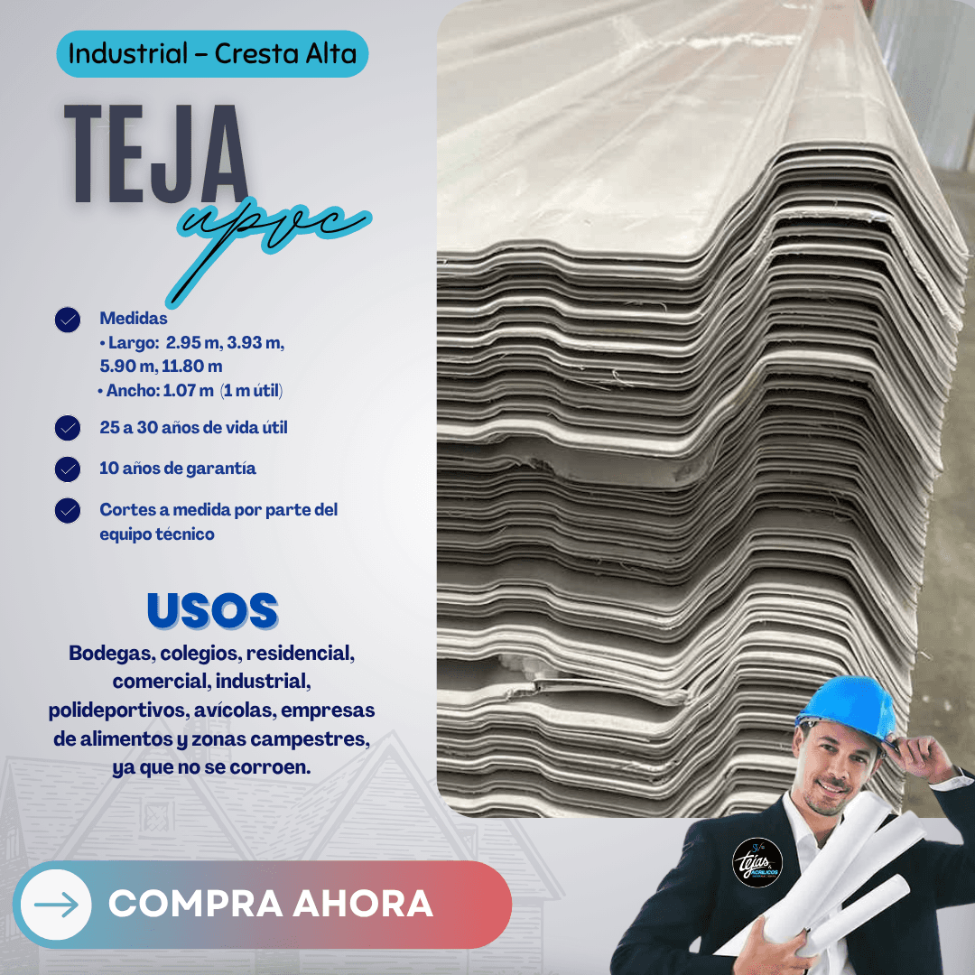 2 Teja Industrial Upvc Termoacústica - Imagen 4